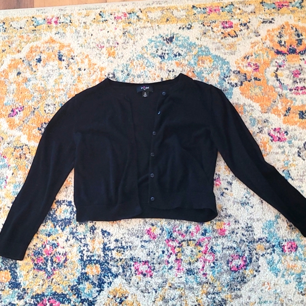 Black cardigan